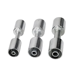 #6 #8 #10 Car Air Conditioning Hose Retrofit Crimp Straight Fitting Aluminum Alloy for A/C Standard Barrier Hose 3/8 1/2 5/8