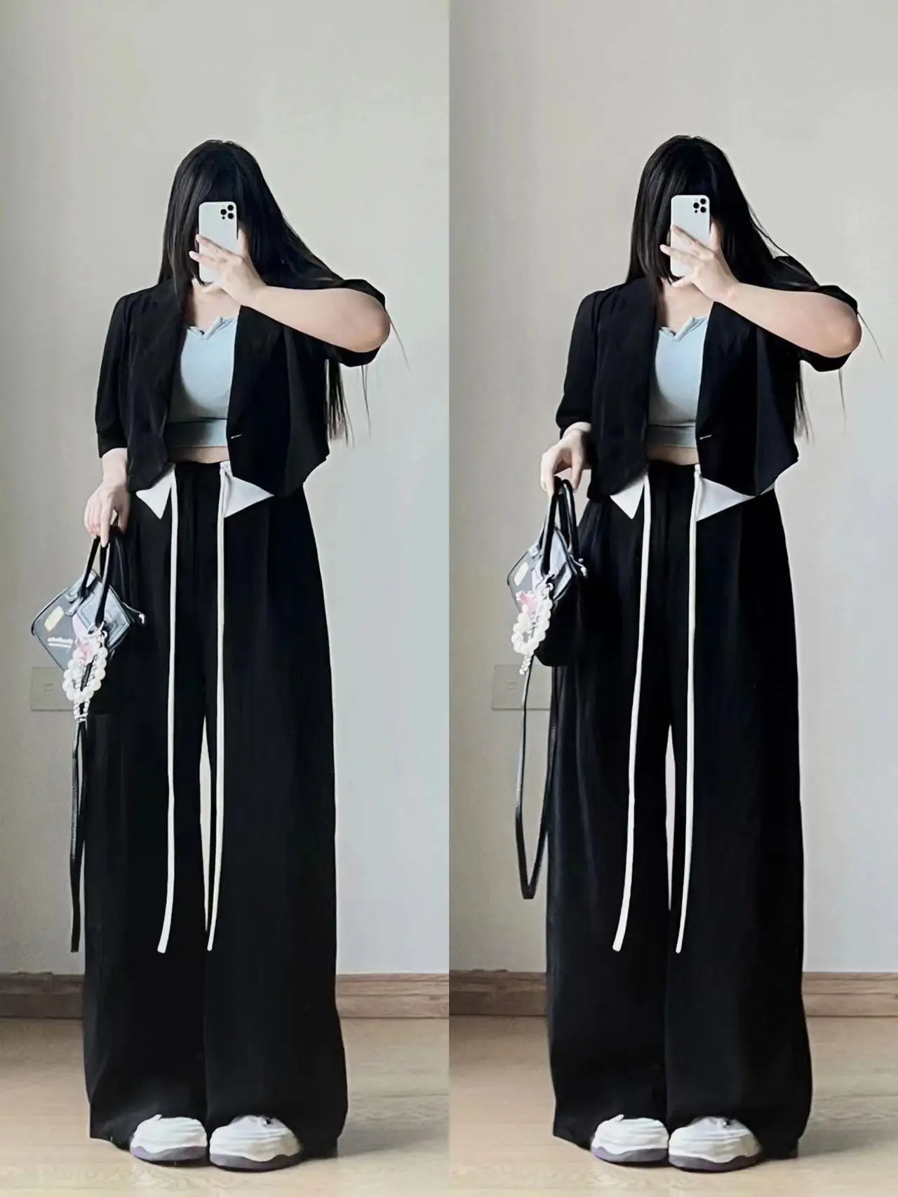 

Брюки-кюлоты больших размеров с высокой талией, широкими штанинами, эффектом стройности, свободного прямого кроя, в западном стиле, повседневные, милые