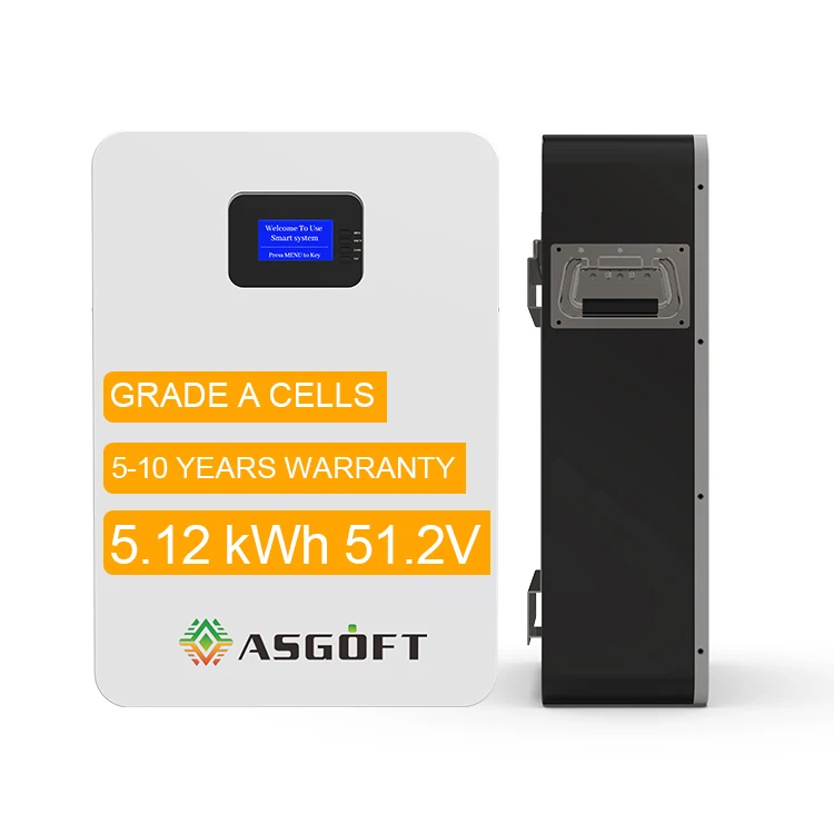 

ASGOFT wholesale small wall mounted rechargeable ups low voltage-10kwh lifepo4 5kwh solar battery home energy storage