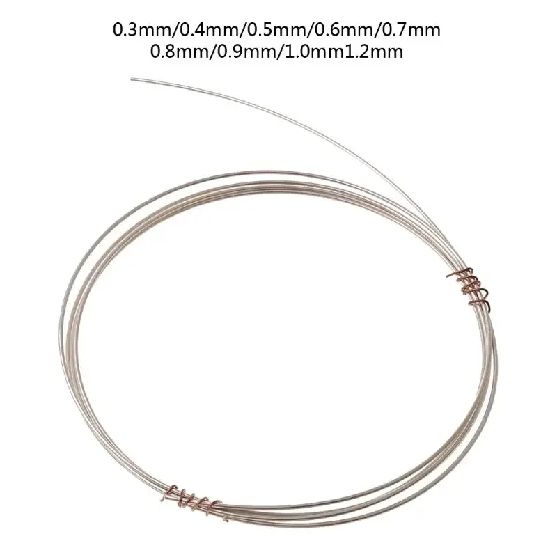 

1 Meter 925 Sterling Silver Wire Jewelry Making 0.3/0.4/0.5/0.6/0.7/0.8/0.9/1/1.2mm Tarnish Resistant Silver Coil Wire