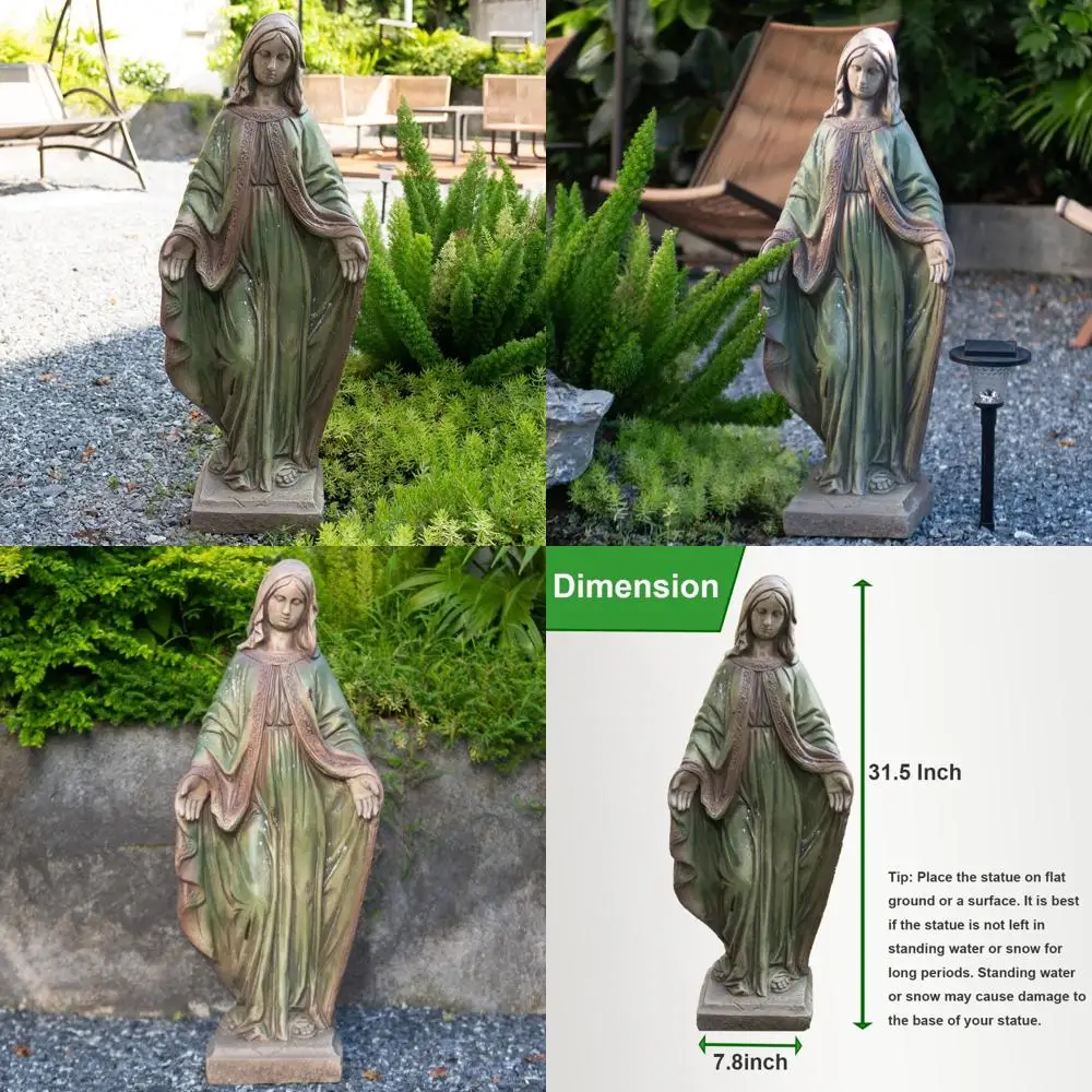

Outdoor Virgin Mary Statues for Garden and Home, Religious Decor, Indoor Mary Figurines, Yard and Garden Sculptures