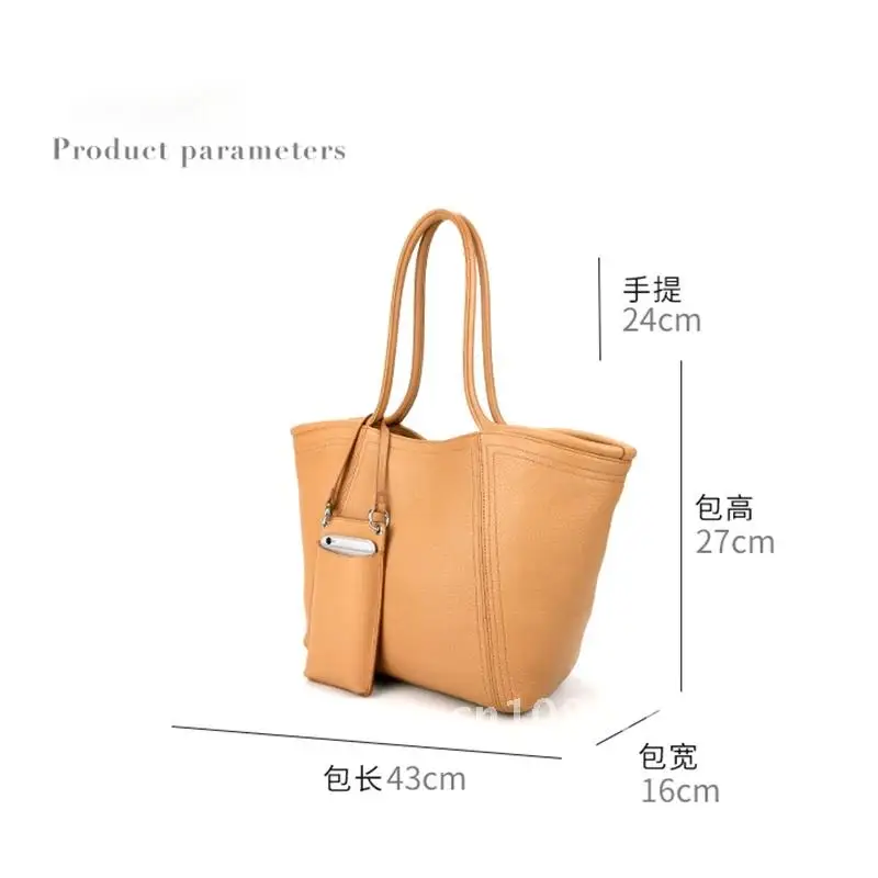 2023 Genuine Leather Women Handbag  Cowhide Skin Bag Large Capacity Vintage Mother Shoppers Tote For Travel