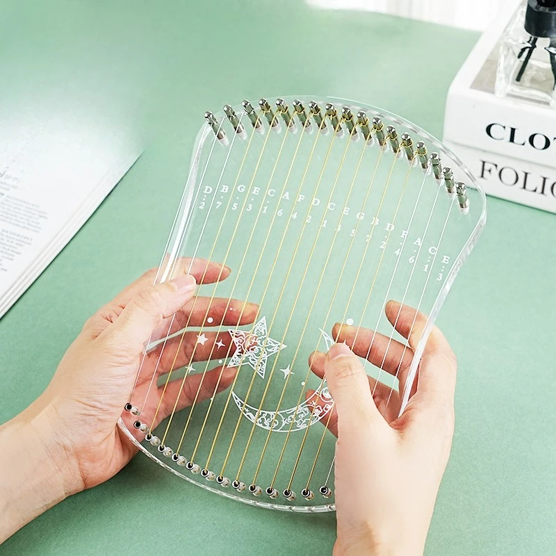 

17-струнная калимба, профессиональная практика для начинающих, прозрачная калимба, портативное пианино с большим пальцем, маленькая клавиатура, музыкальные инструменты