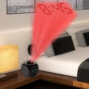 منبه عرض رقمي متعدد الوظائف ، ساعة مكتبية غفوة ، ساعة مكتبية ، عرض درجة الحرارة ، صوت ، 1 قطعة أعلى 6 مبيعات ساعة عرض سقف - رقم 1