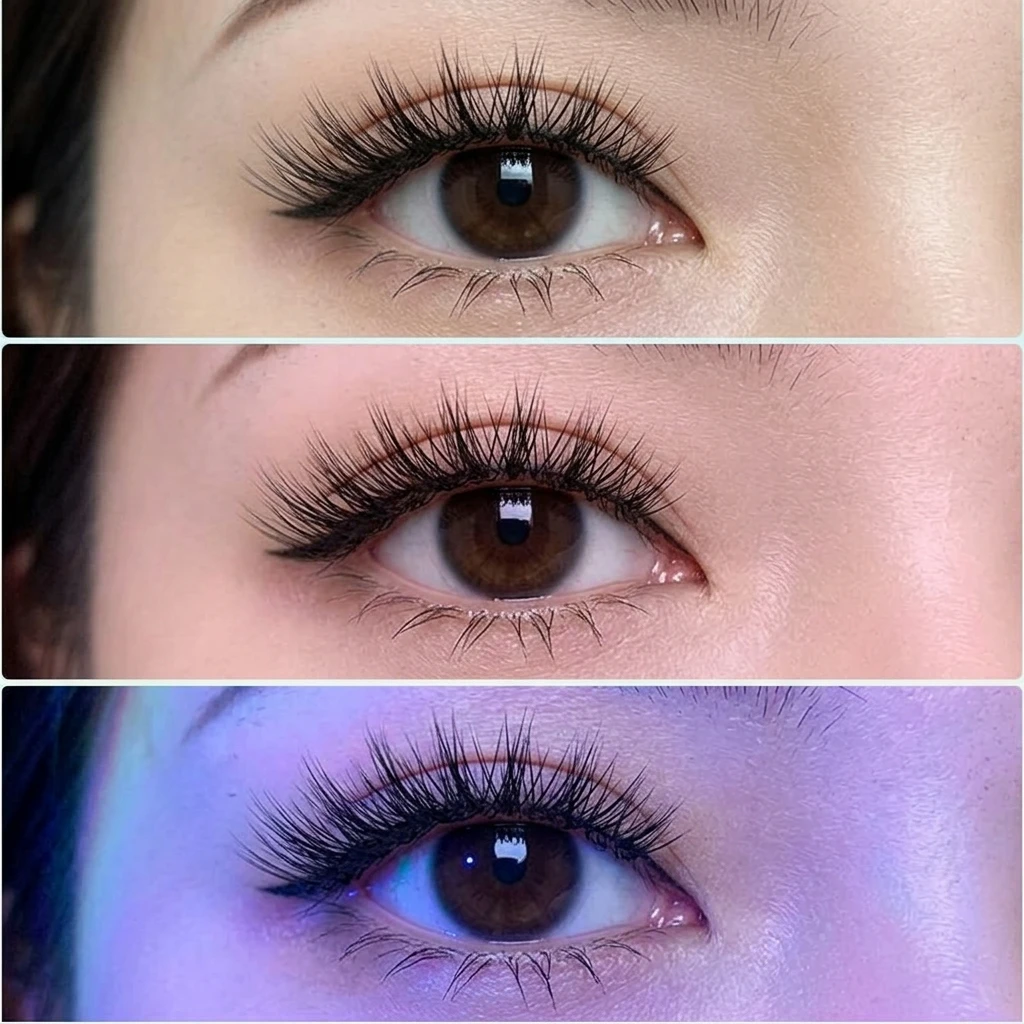 5 Pairs Black Stem Thick False Eyelashes Devil Style Comic Design for Women