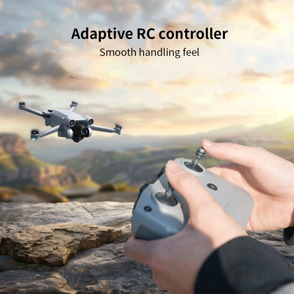 عصا تحكم معدنية قابلة للطي لـ DJI RC-N1/RC-N1C/RC N2/RC N3/RM500 عصا تحكم للتخزين المحمولة لملحقات DJI Flip/NEO/Air 3S