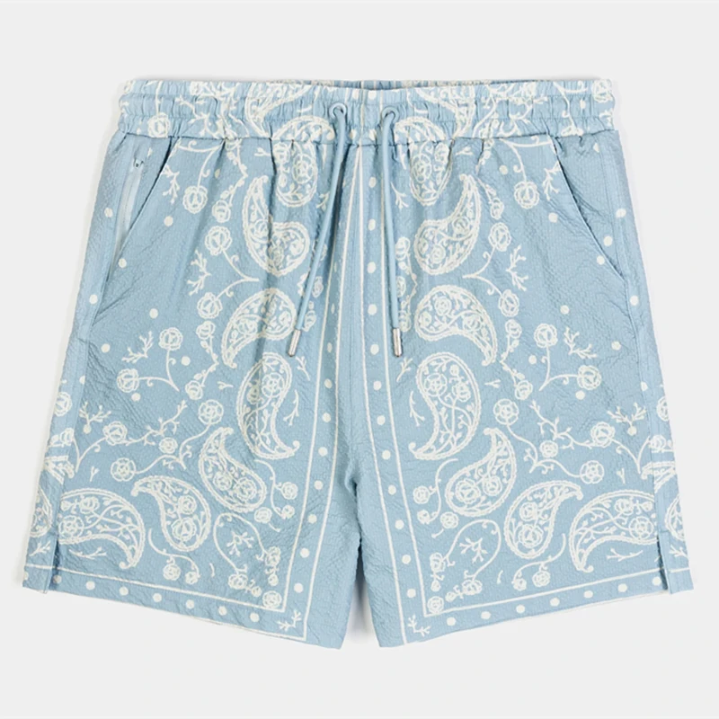 

Новые роскошные мужские шорты с узором пейсли, классические модные дышащие свободные пляжные шорты с графическим дизайном, повседневные повседневные модные шорты в стиле ретро