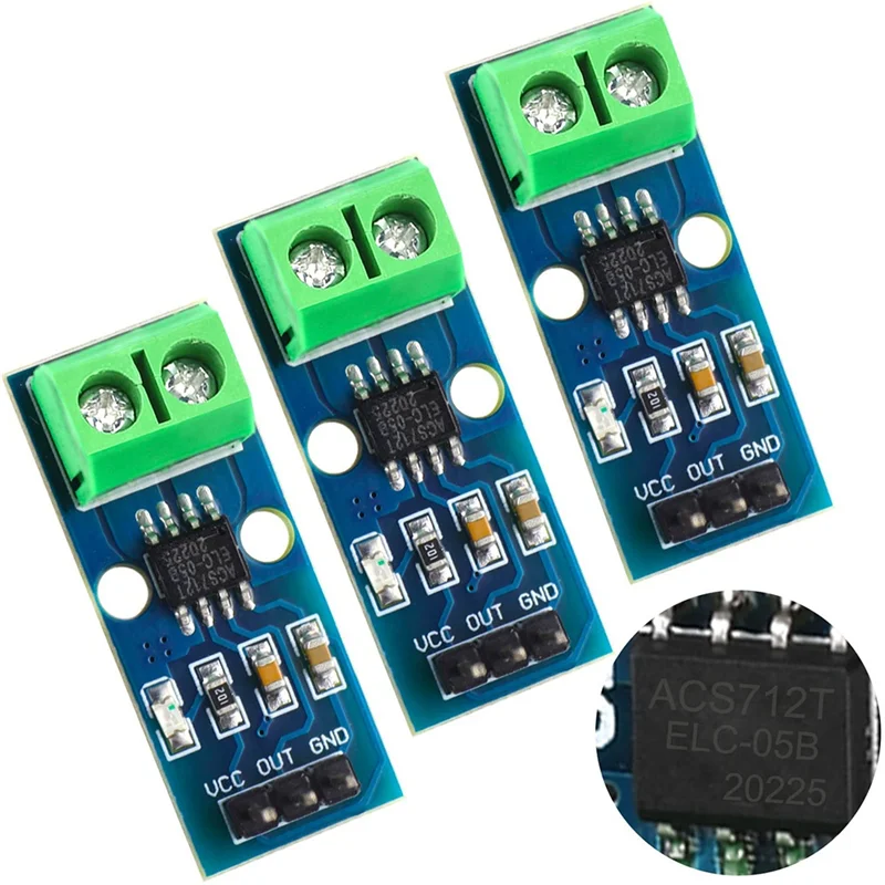 5A Range Current Sensor Board Power Sensor Board ACS712 Module Power Sensor Board-T44C