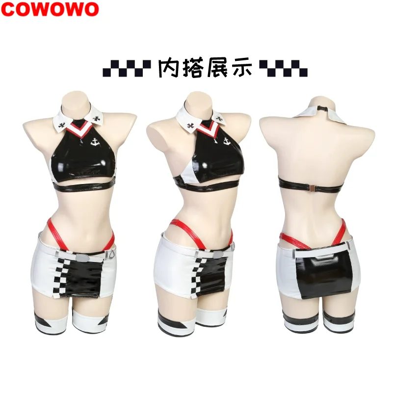 COWOWO Azur Lane Prinz Eugen Racing Suits Cosplay Costume Cos Game Anime Party Uniform Hallowen Play Role Clothes Clothing