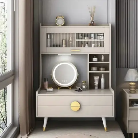 Cute Mirror Dressing Tables Cheap Mini Small Dressers Corner Bay Makeup Table White Mobile Dressing Table Bedroom Furniture