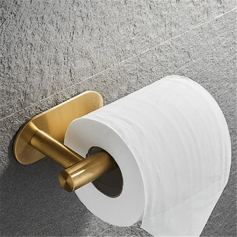 Gold Bathroom Hardware Set Wall Mount Stainless Steel Towel Bar Towel Ring Paper Holder Robe Hook Bathroom Accessories Set