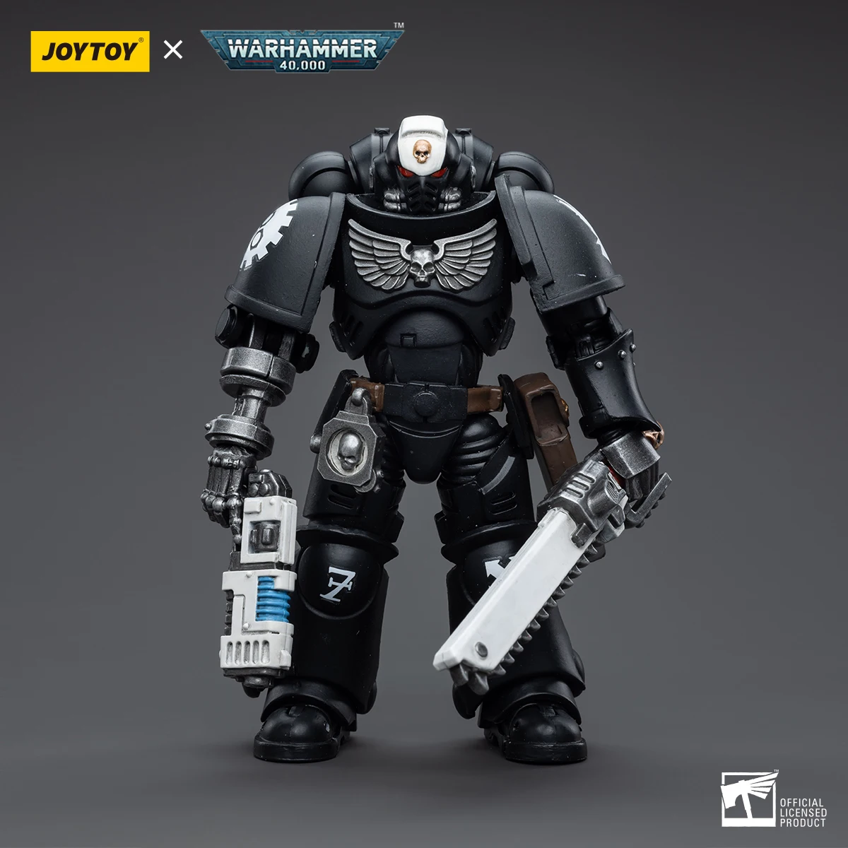 [IN STOCK] JOYTOY 1/18 Action Figure Warhammer 40K Iron Hands Intercessors Sergeant Kalock Anime Military Collectible Model