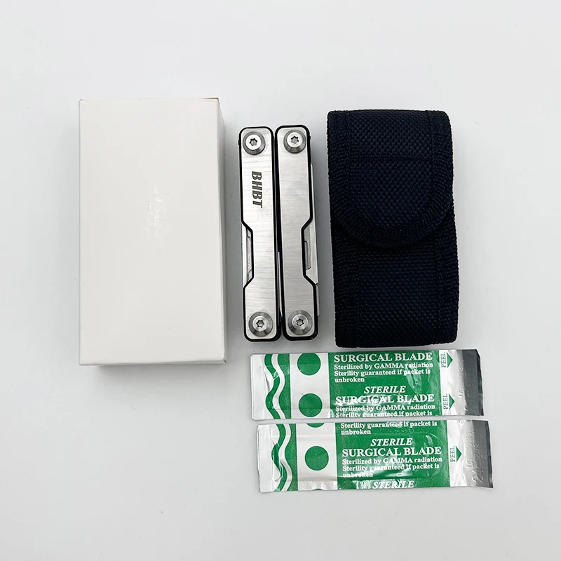 BHBT EDC Mini strumenti multifunzionali in acciaio inossidabile Pinze multiutensile pieghevoli portatili a forbice