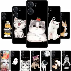 Funda For Vivo iQOO Neo 9s Pro Plus Case Cartoon Black Silicone Soft Phone Case For Vivo iQOO Neo9s 9 S Pro Plus Back Cover Case