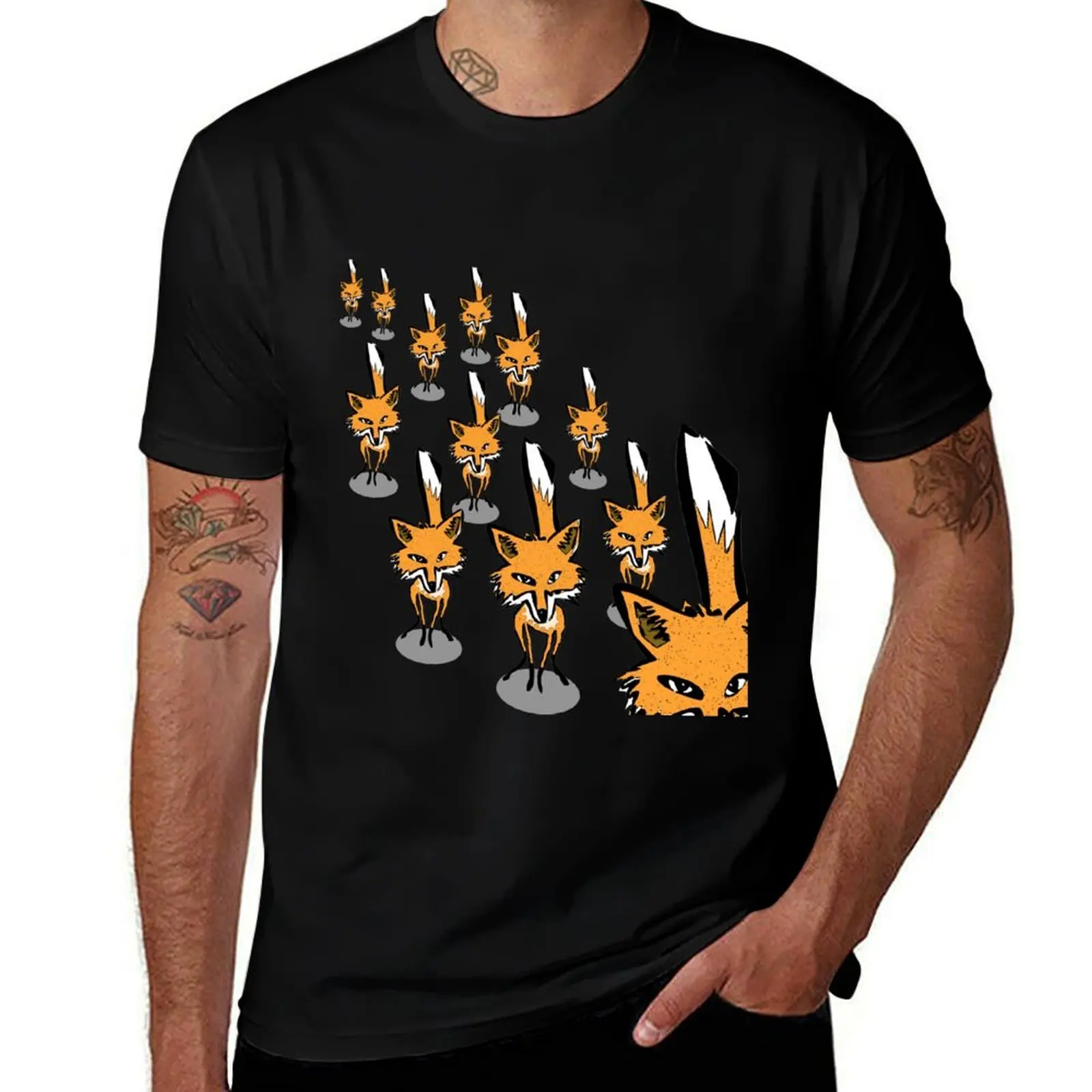 

100% T-Shirt t graphic t of rampage foxes 100% men t man cotton shirt cotton shirts A shirt man