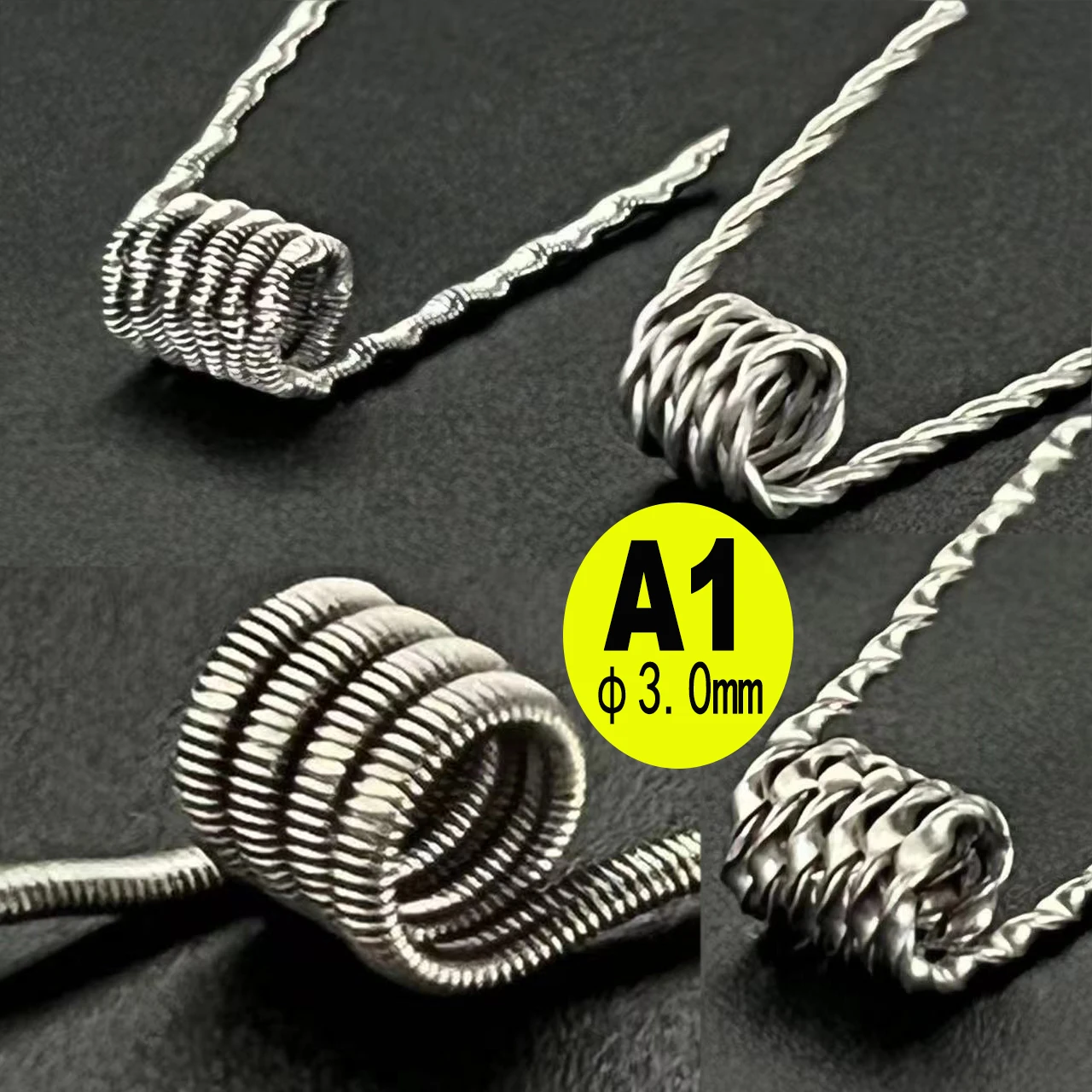 50-10PCS 3mm Inner Diameter DL/DTL/RDL DIY Handheld Tools Alien PreBuilt Spiral A1/KA1 Resistance Clapton Wires Accessary