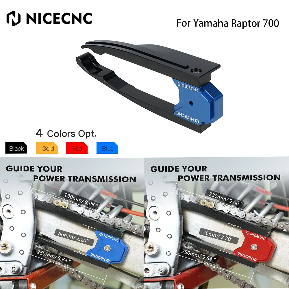 

NICECNC для Yamaha Raptor 700 ATV, защитная крышка направляющей цепи RAPTOR 700R 2009 2011-2012 SE 2013-2022, алюминиевые нейлоновые детали