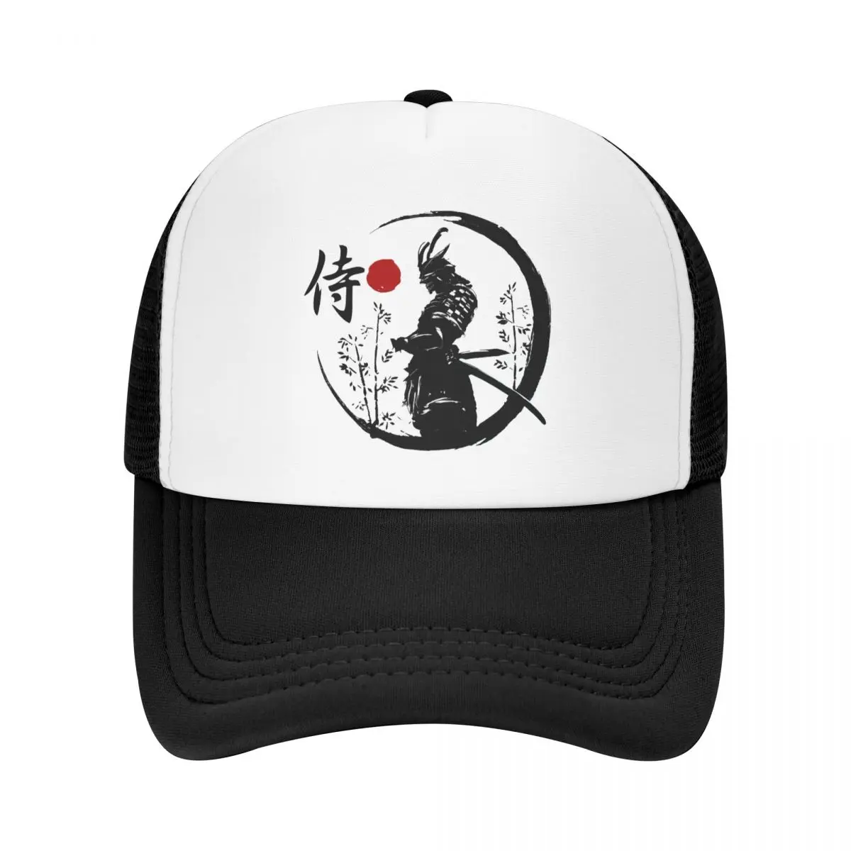 Custom Punk Unisex Japanese Samurai Warrior Trucker Hat Adult Katana Bushido Adjustable Baseball Cap for Men Women Hip Hop