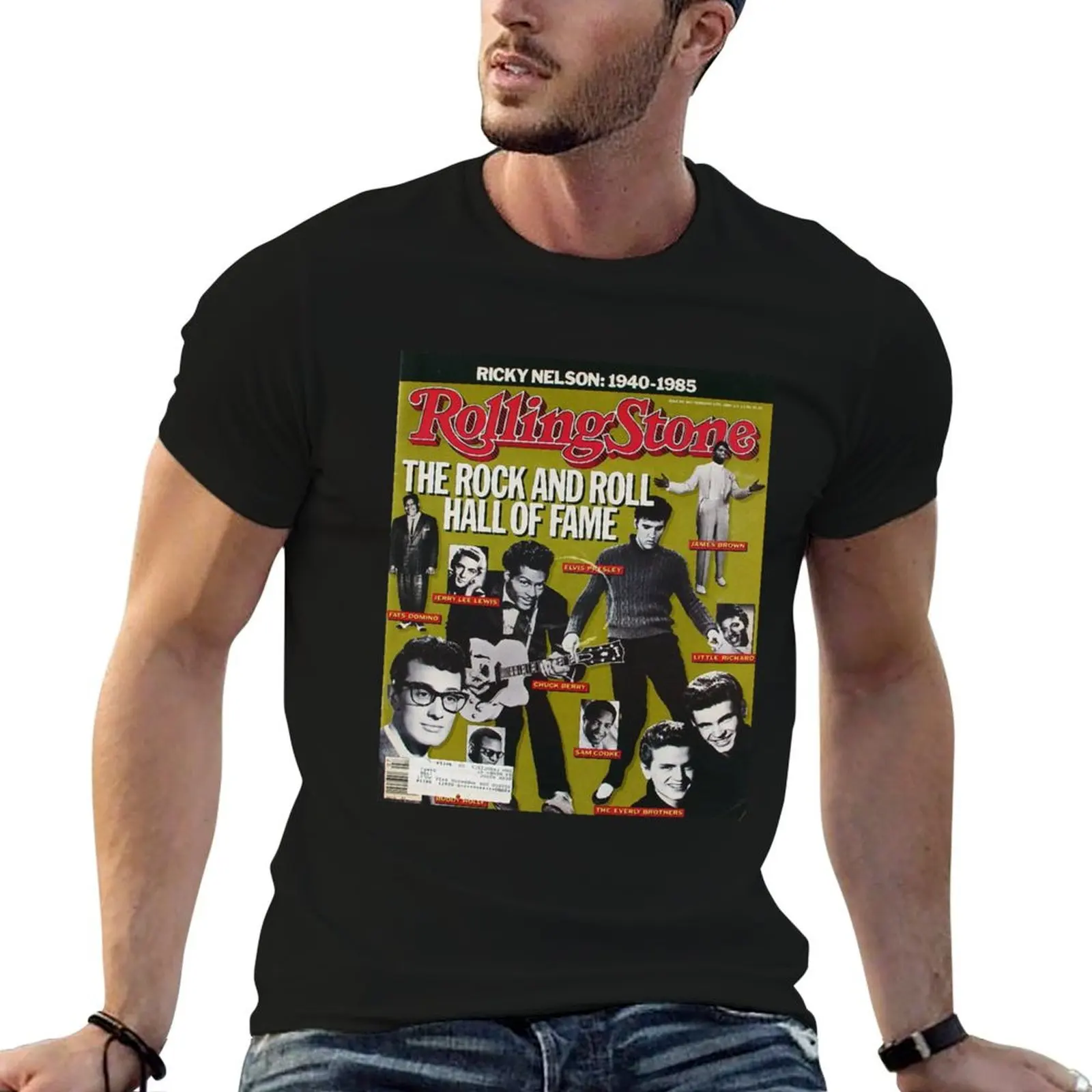 

Rolling Stone February 13, 1986 T-Shirt anime t shirts for man anime tshirt cotton tshirt 100% T-Shirt