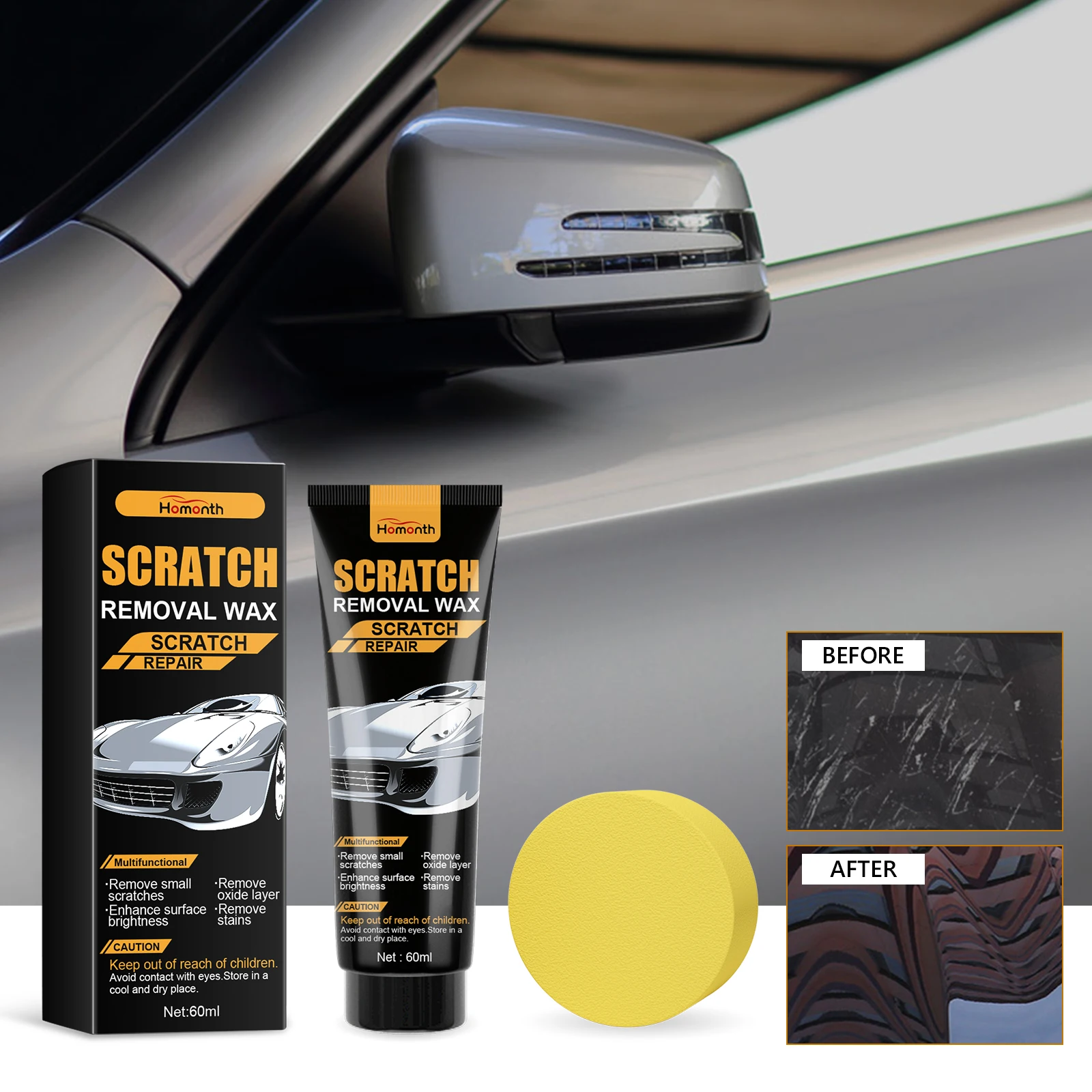 Wholesale Car Scratch Removal Wax 60ml Car Paint Fine Marks Polishing Coating Scratch Remove Marks Reconditioning Repair Cream