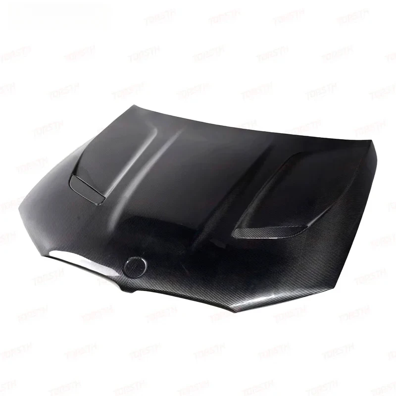 Dry Carbon Fiber Engine Hood Luxury Sedan High Strength Lightweight Sport Style Easy Installation Factory Direct
