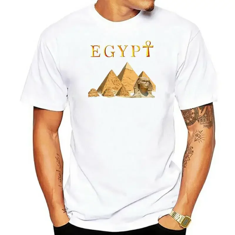 Pharaoh Pyramids Sphinx T-Shirt Egypt Tut Egyptian Gift Tee Sportswear Men Tops TEE new in tops & tees vintage Informal Outfits