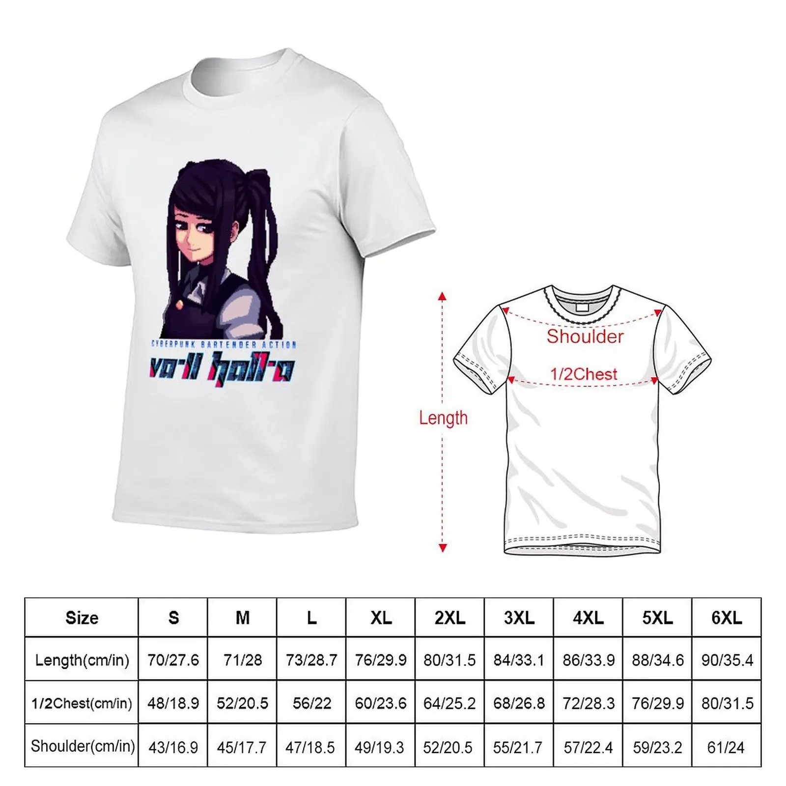 Julianne Stingray VA-11 Hall-A T-Shirt man t shirt graphic man t shirt cotton t shirt men 100% cotton luxury brand T-shirt