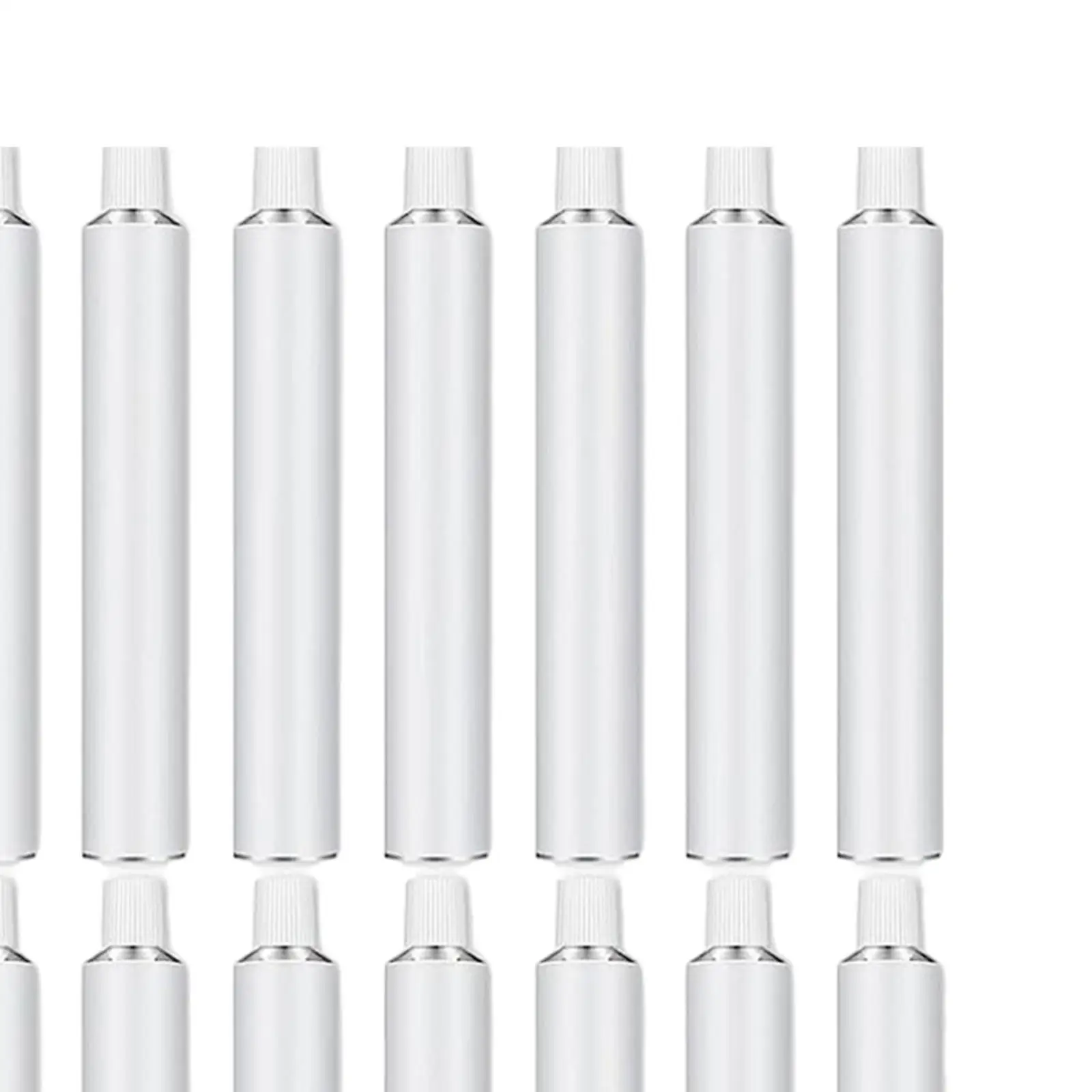 24Pcs,Empty,Aluminum Paint Tubes Set,Sample Packing Bottles Jars,Mini Containers Empty Aluminium Tube Containers