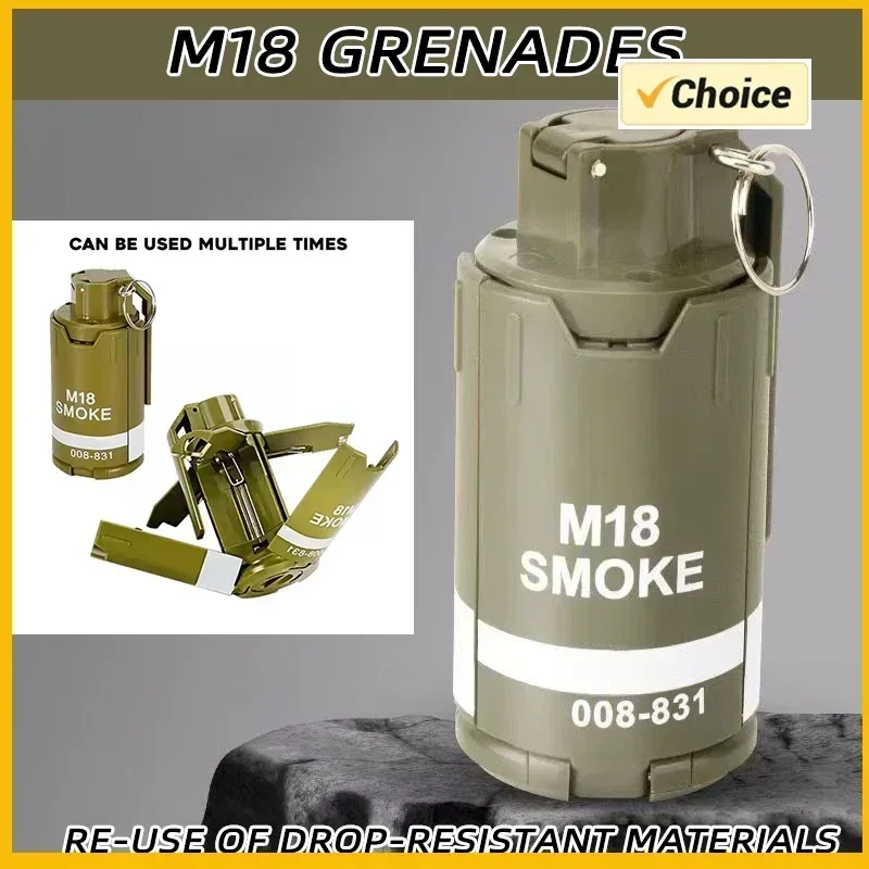 قنبلة يدوية من مادة النايلون قابلة لإعادة الاستخدام موديل M67 قنبلة مياه منجم قابلة لإعادة الاستخدام قنبلة يدوية دخان وغيرها من 10 قطع مختلفة من الادسنس #1