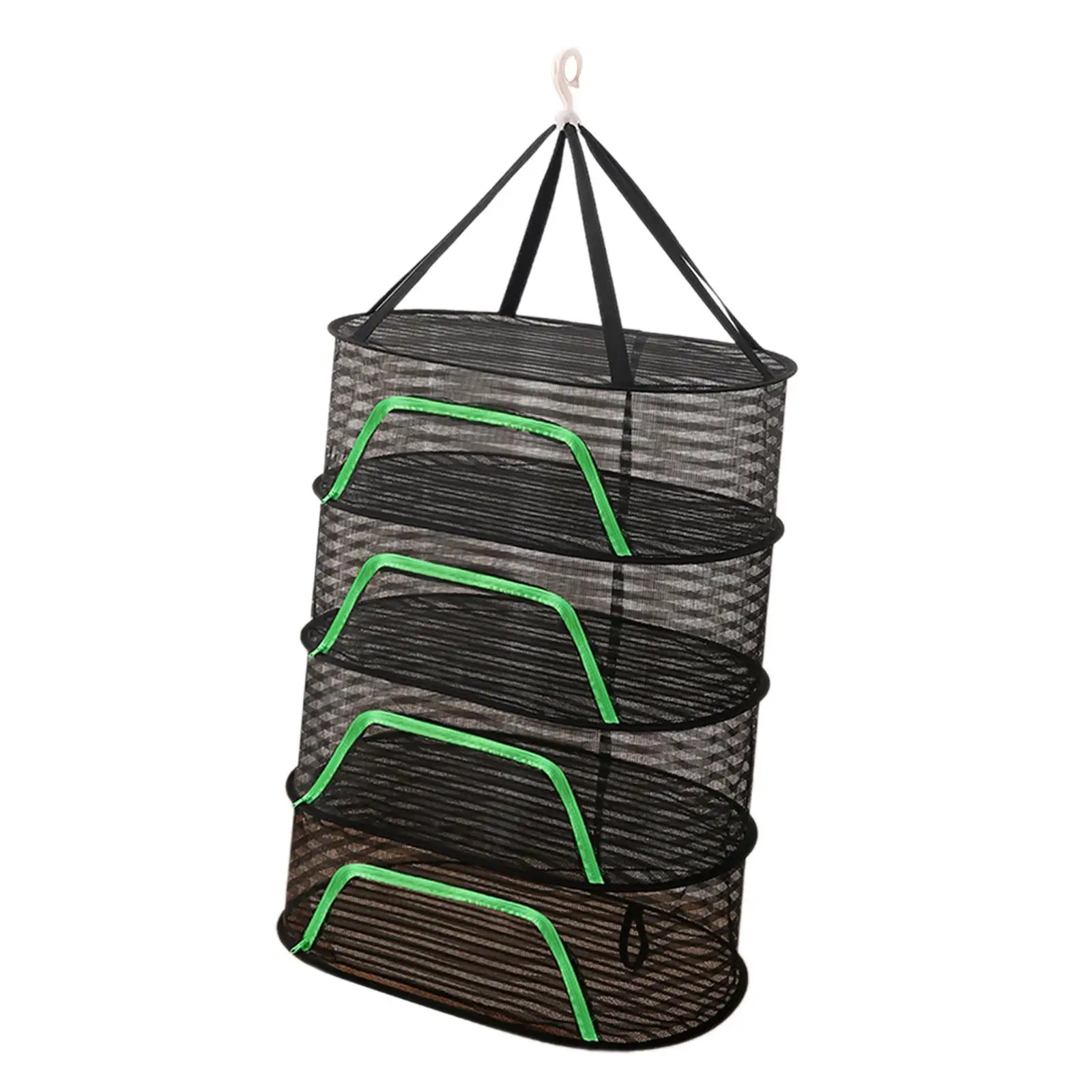 

Folding Drying Rack Mesh Hanging Drying Net Foldable Tent Fruit Vegetable Basket for Home Outdoor