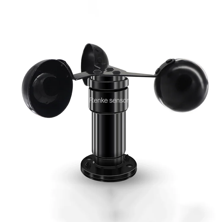 RS485 Analog Pulse Output 3 Cup Anemometer Wind Speed Sensor For Weather Station