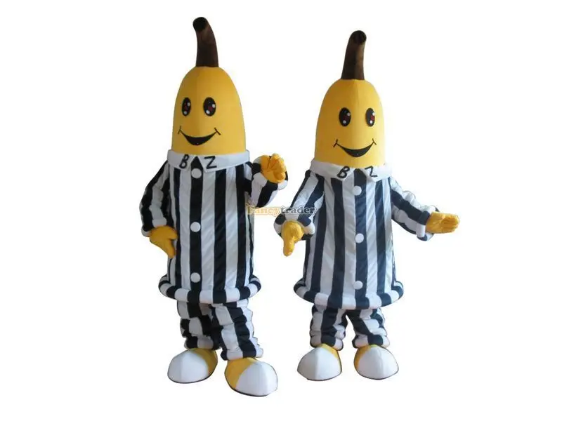 New Adult Hot Sale Foam 2 PCS Dexule Bananas Fancy Cartoon Mascot Costume Plush Christmas Fancy Dress Halloween Mascot Costume