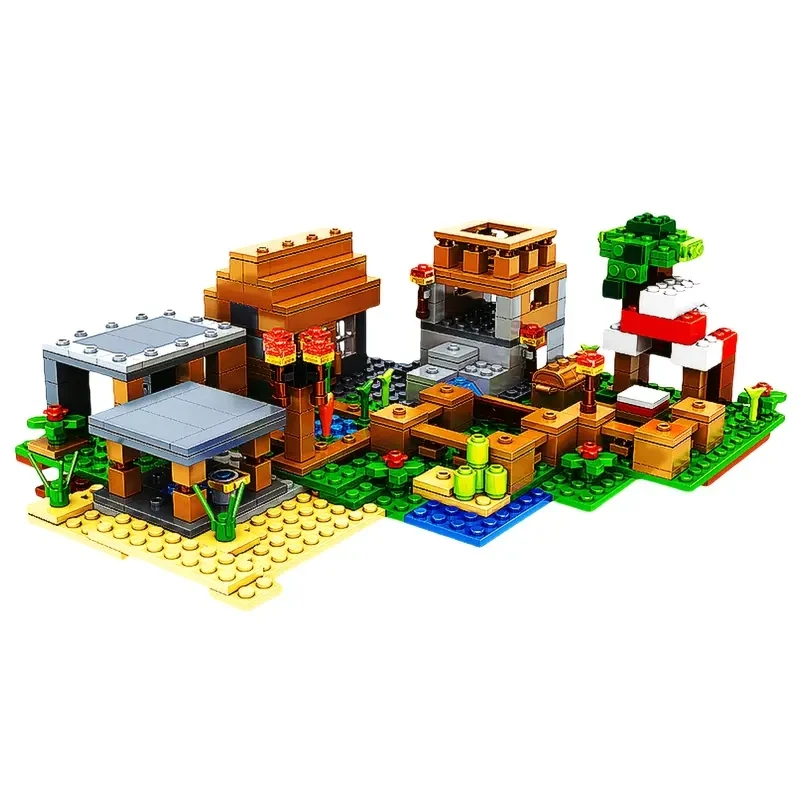 Luxuriöses 6-in-1 großes Dorfstapelblock-Set mit Baumhaus |   Premium-Design |   Geschenk und Sammlung