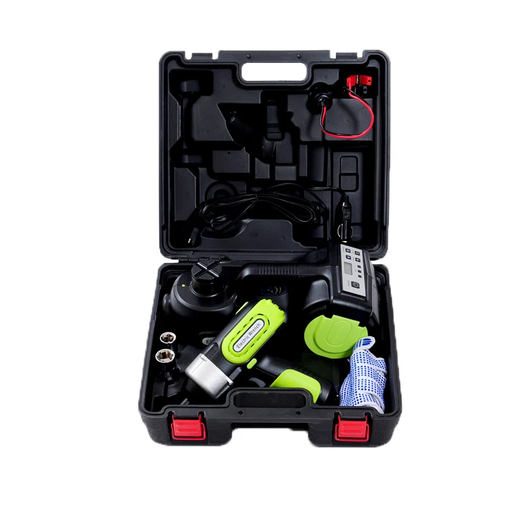 

3-в-1 CE TUV ROSH DC12V 5T портативный гидравлический электромобильный домкрат с цифровым экраном и электрическим ударным гайковертом