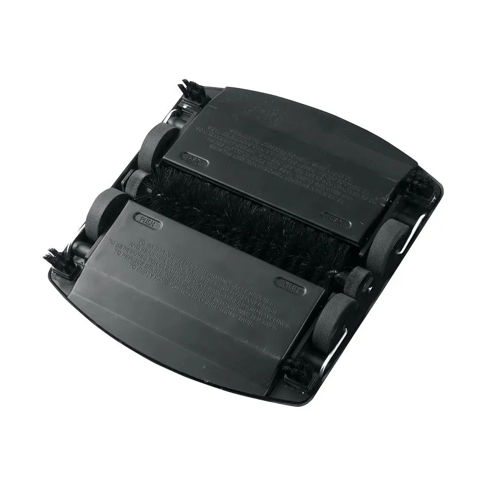 Ручная подметальная машина с одной щеткой и поддоном для мусора Пластиковая стальная конструкция Низкопрофильный дизайн Резиновые колеса Пол и