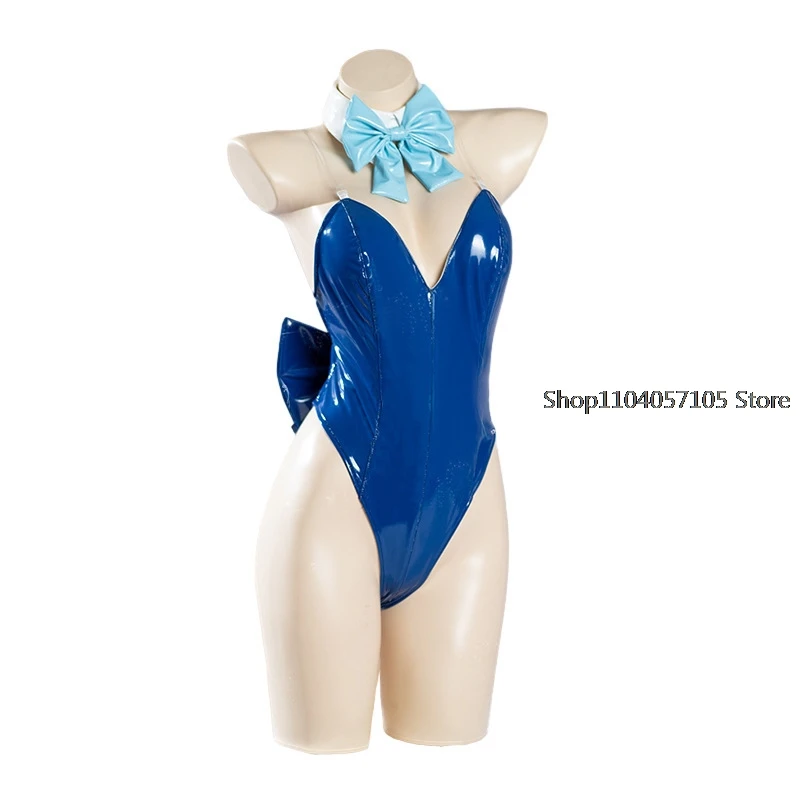 Blue Archive Cosplay Asuma Toki Costume Wig Bunny Girls Jumpsuit Cute Rabbit Ears Halloween Party Bodysuit with Bowknot Tail