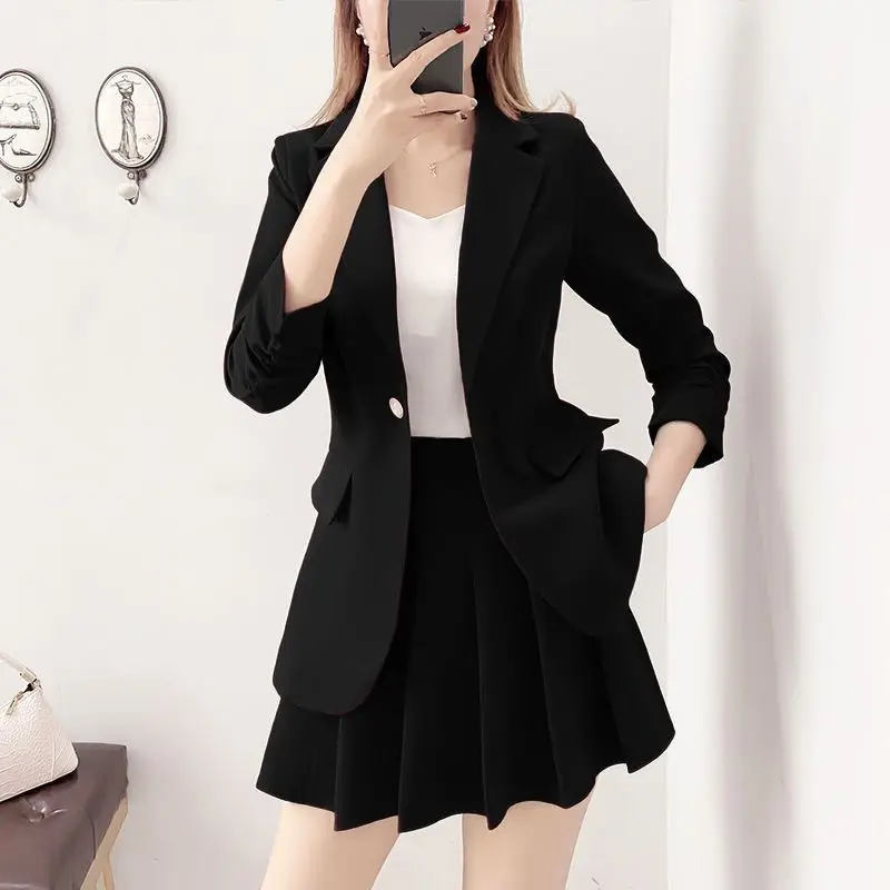 Ensembles assortis pour femmes, blazer de haute qualité, jupes imbibées, jupe sexy, ensemble de deux pièces à la mode pour femmes, tenues 2 pièces,