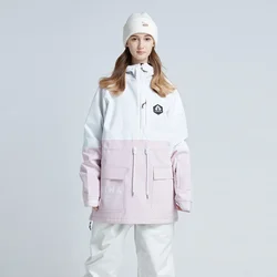Outdoor Winter New Ski Jackets for Women Men Breathable Snowboarding Coats Tops Waterproof Thermal Skiing Snow Hooded Jackets