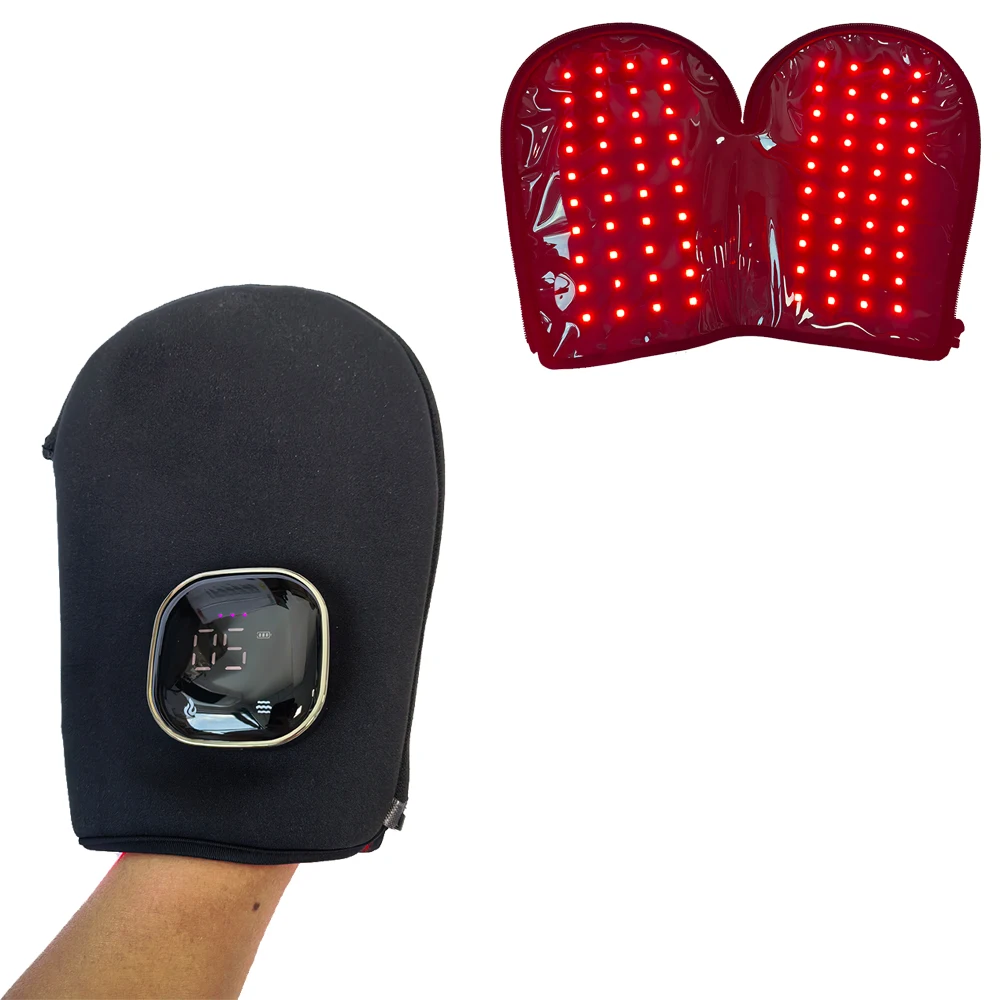 

660nm 850nm Mul-tifunctional Massage Red Light Therapy Hand Gloves for Hand,Elbow,Wrist,Knee Pain Release