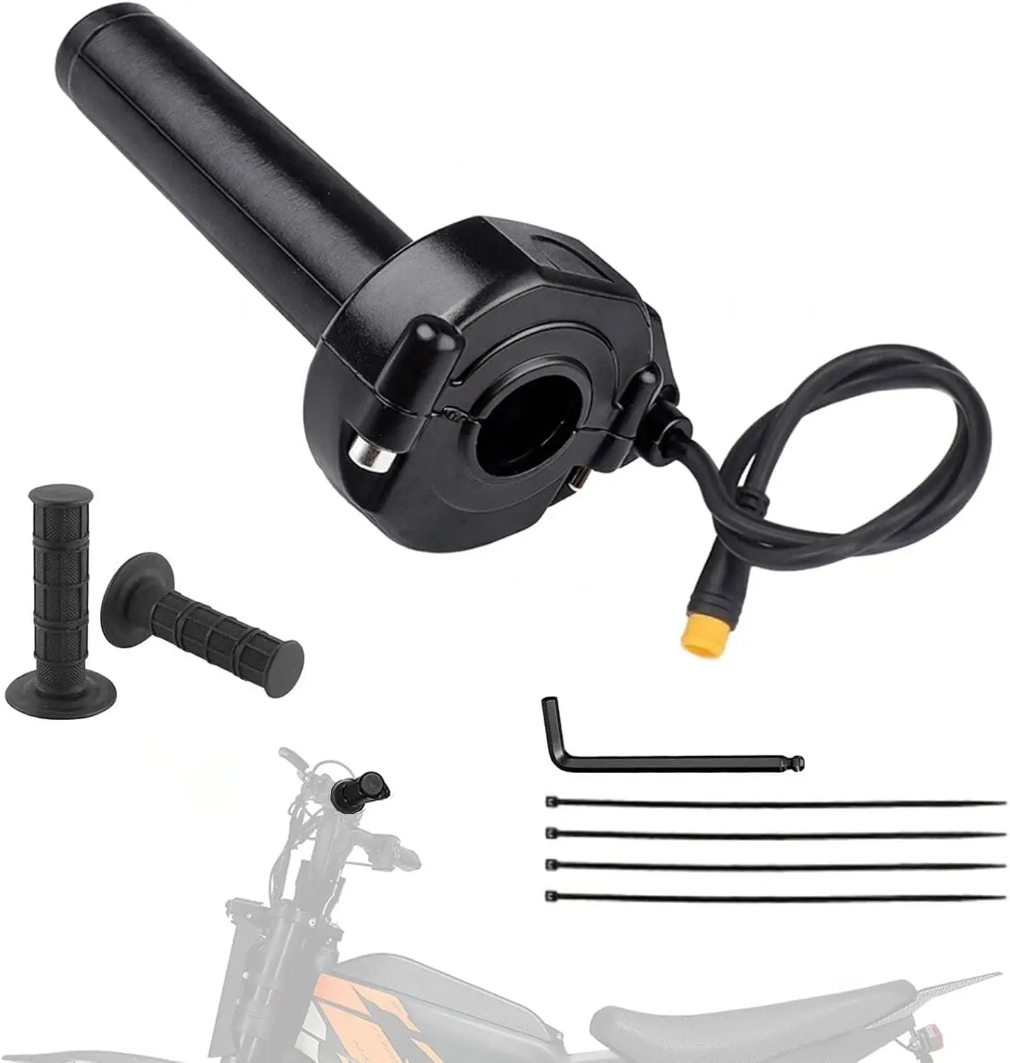 Ebike Throttle Kit 3 Pin Surron Style Protecting Quick Twist Throttle Ebike Full Twist Throttle for Macfox X1 Happyrun