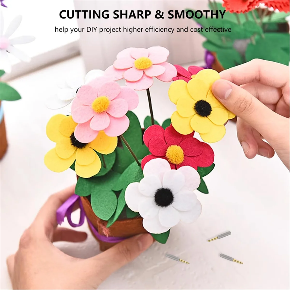 ใบมีดปลายแหลมแบบพรีเมี่ยม20ชิ้นใช้ได้กับเครื่องทำ cricut 3/ผลิต/สำรวจ3/สำรวจอากาศ2/หนึ่ง/ร่วมลงทุน