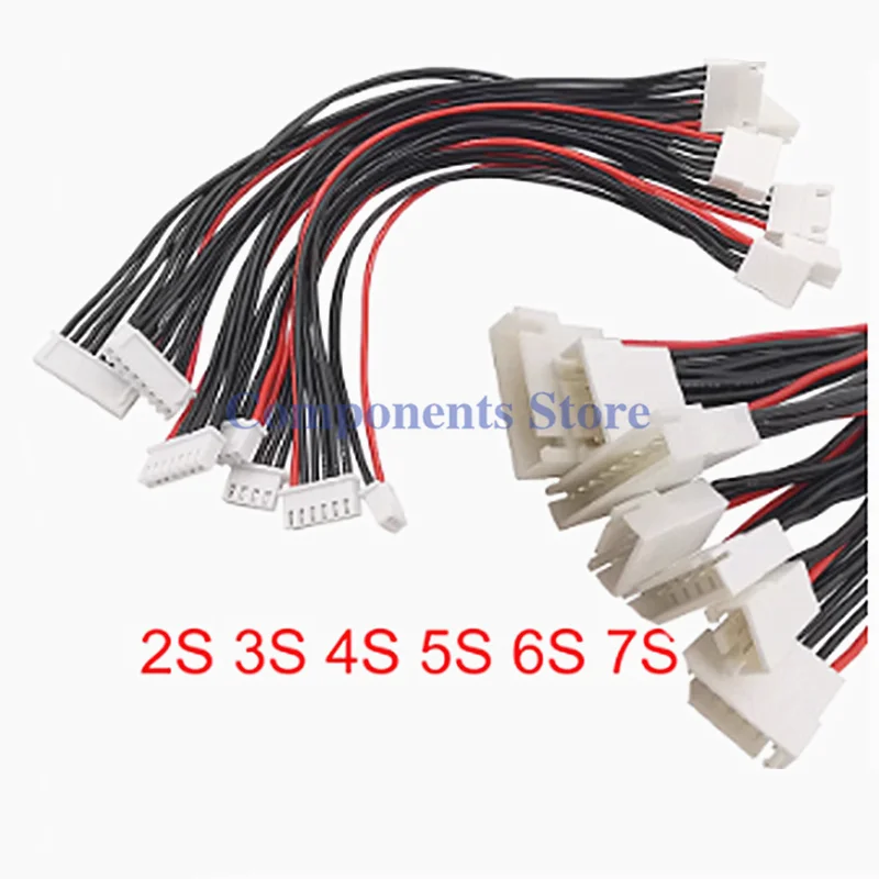 Balance head extension line new 2S3S4S5S5S6S8S drone carrier shipping model lithium battery pack silicone line 10CM/20CM/30CM