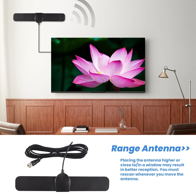 เสาอากาศทีวีดิจิตอล HD Skywire 4K Antena Digital Indoor HDTV 1080P