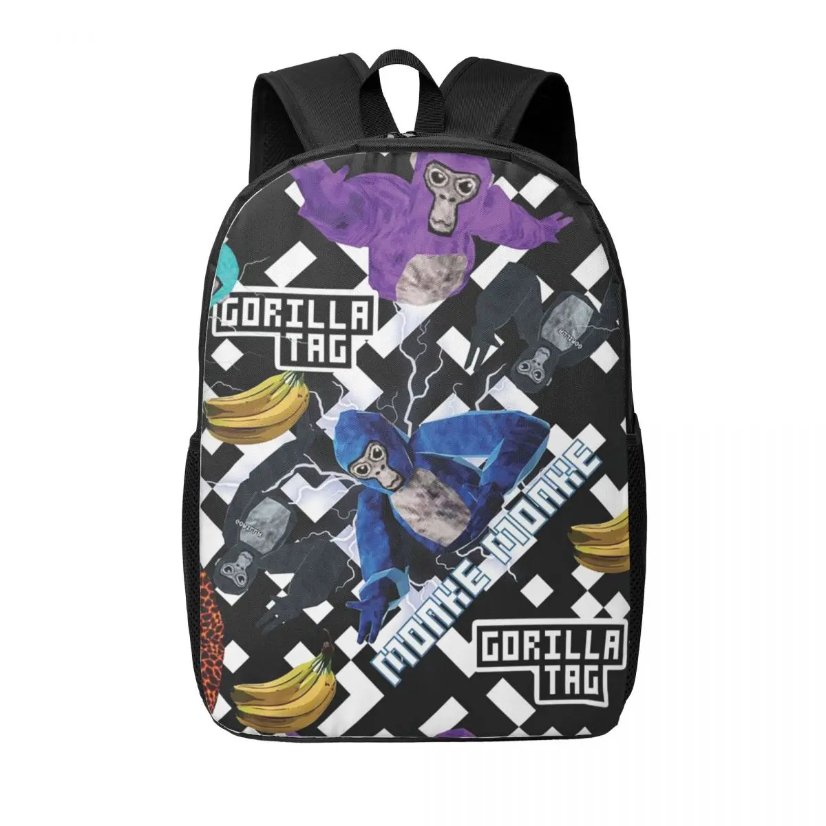 gorilla-tag-vr-gamer-merch-pixel-monke-mulher-mochilas-meninos-meninas-bookbag-estudantes-sacos-de-escola-portabilidade-bolsa-de-ombro