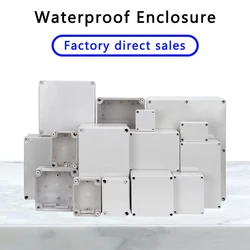 IP67 Gray/Transparent Cover Outdoor Waterproof Junction Box ABS Plastic Enclosure Screw Cable Sealed Cases for Electronics