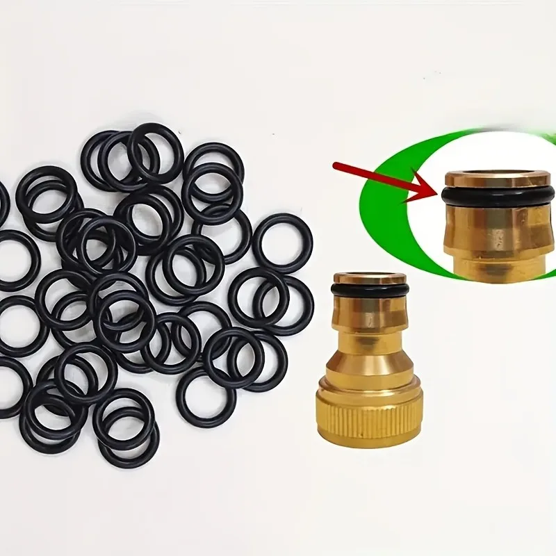 Durable Rubber O-Ring Set for Car Wash - Fit, Leakproof Seal for Water Gun & Faucet Connectors image 4