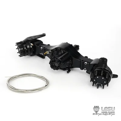 LESU 1/14 LKW Tamiya Traktorachse Q911 Serie Differentialsperre Schlammachsmodell Radium Geschwindigkeit Klassische Achse 10