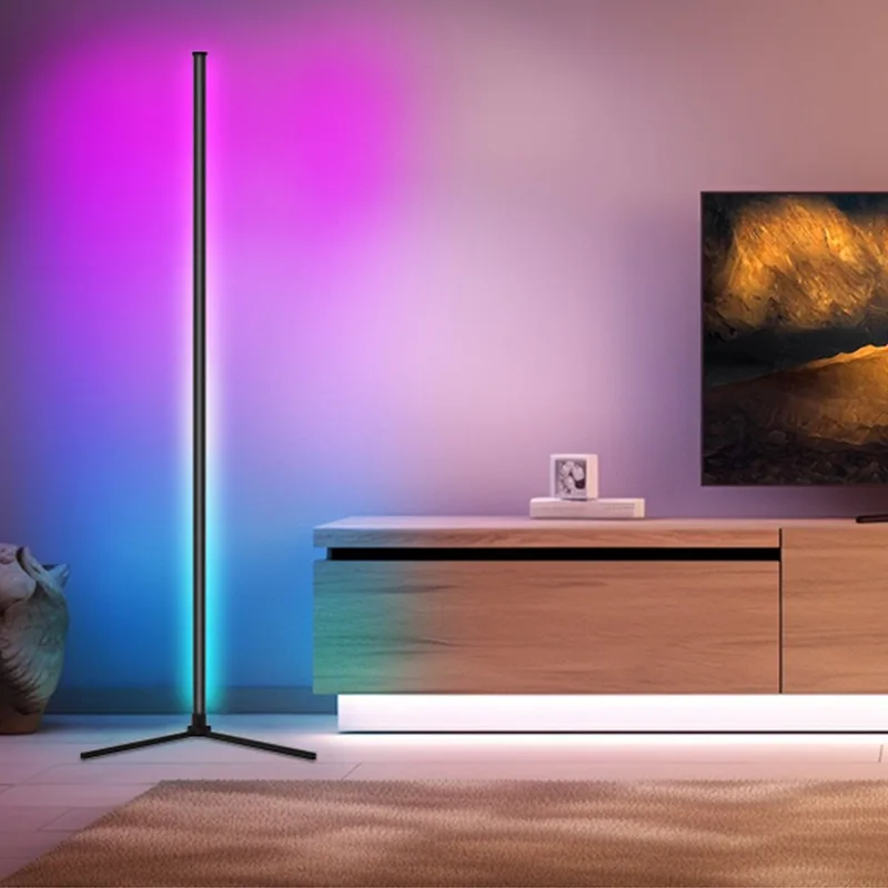 

Smart RGB Dream Color Floor Lamp with Music Sync Modern 16 Million Color Changing Standing Mood Light with APP & Remote Control