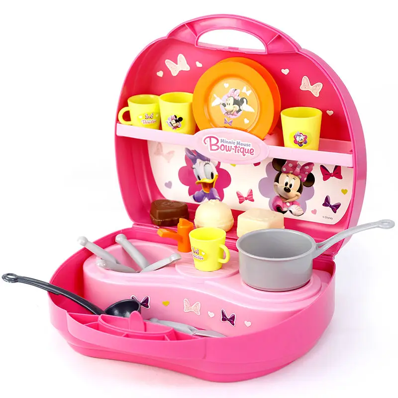 Bandai Disney Minnie Mickey 2022 New Play House Toys Full Set of Simulation Kitchen Toys Children's Toys Girls Birthday Gifts