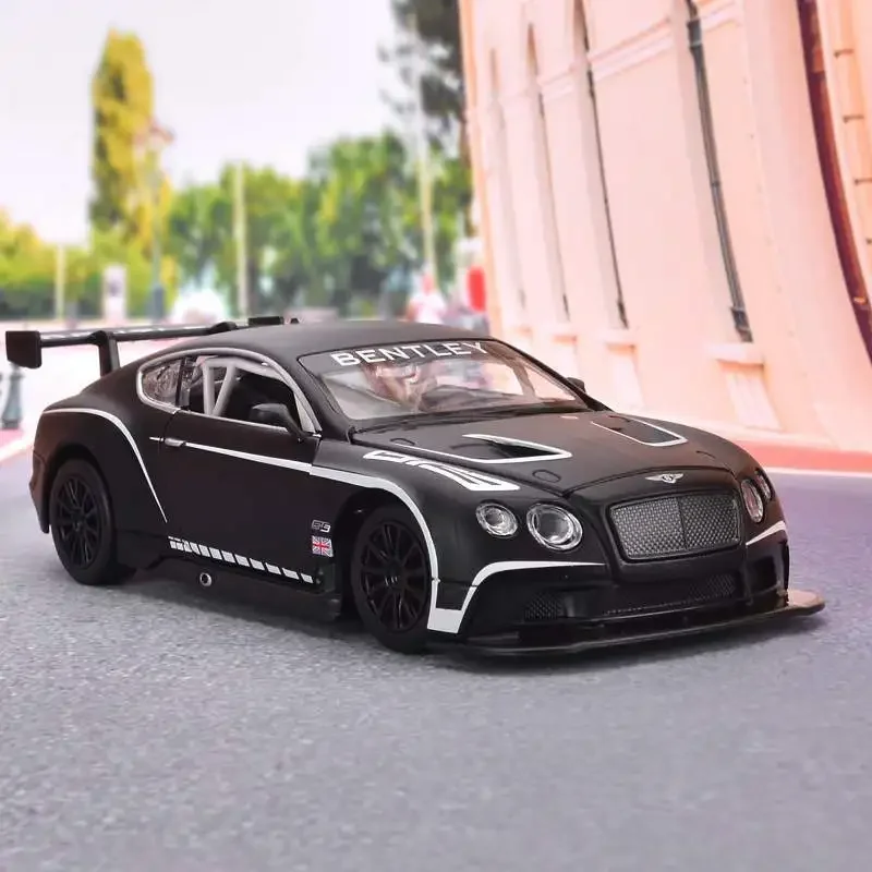 1:24 Bentley Continental GT3 Alloy Car Diecasts & Toy Vehicles Car Model Sound and light Pull back Car Toys For Kids Gifts